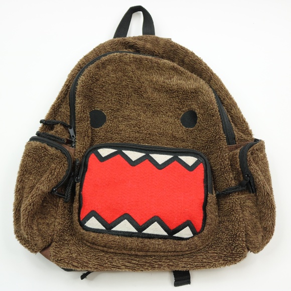 Domo Kun Brown Backpack Kids Youth - Picture 1 of 7